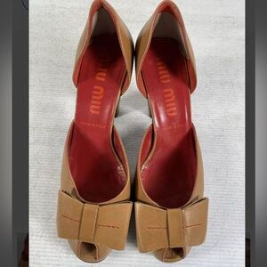 Miu Miu Brown Leather heels